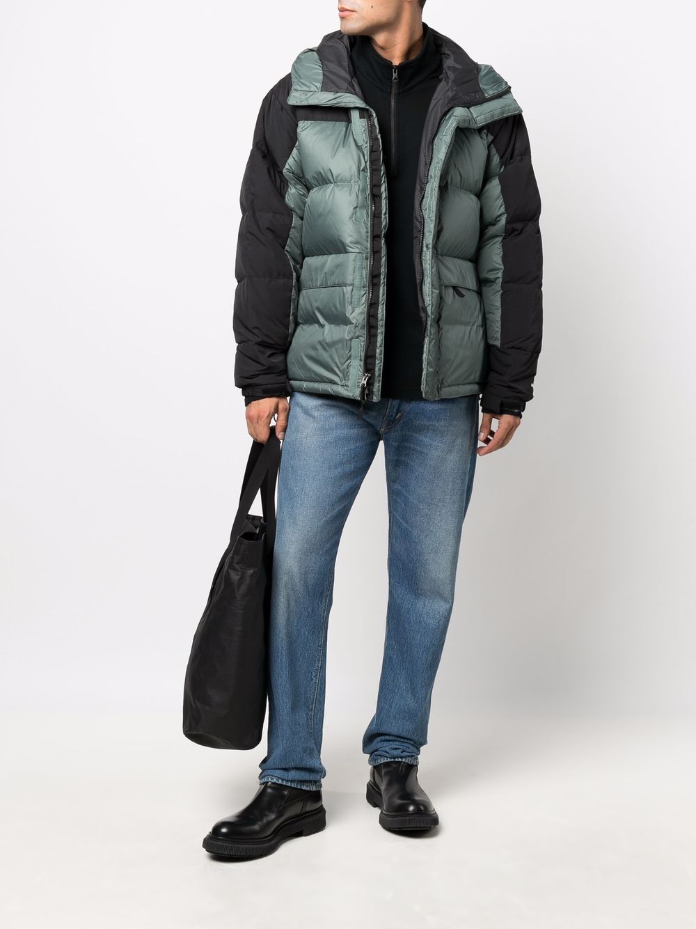 фото The north face пуховик vintage с вышитым логотипом