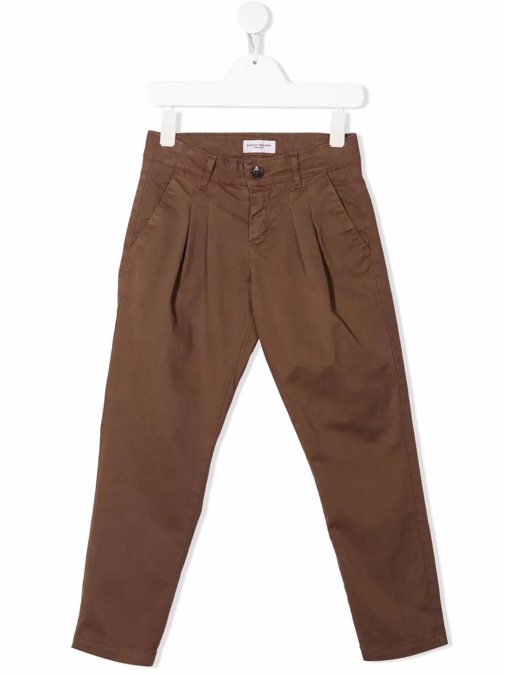 

Paolo Pecora Kids pantalones chino rectos - Marrón