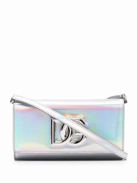 Dolce & Gabbana Bolsa transversal de couro com logo
