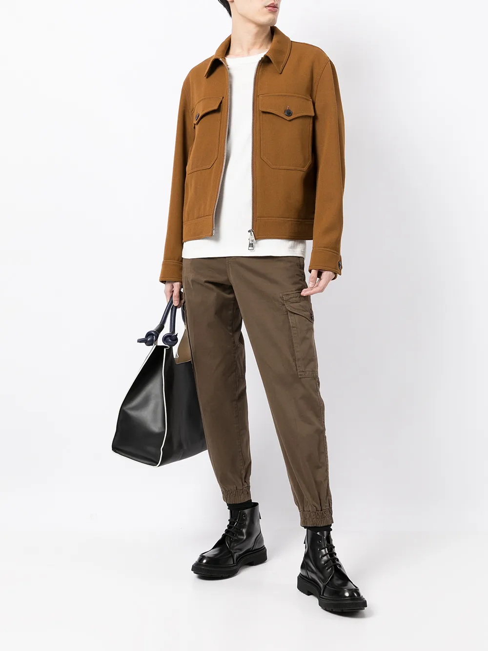 фото Boss брюки карго свободного кроя