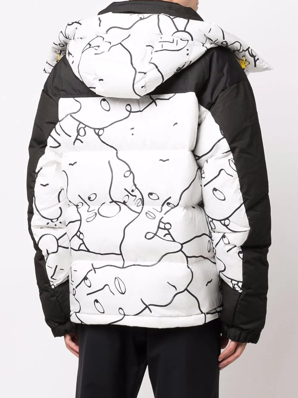фото The north face пуховик с графичным принтом