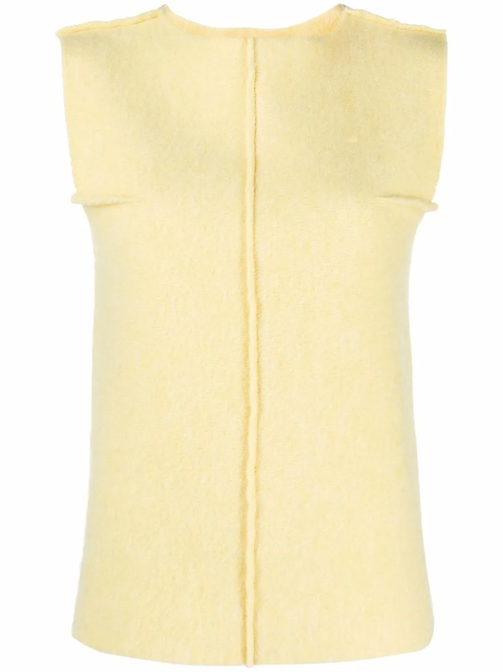 

Jil Sander fine-felted top - Yellow