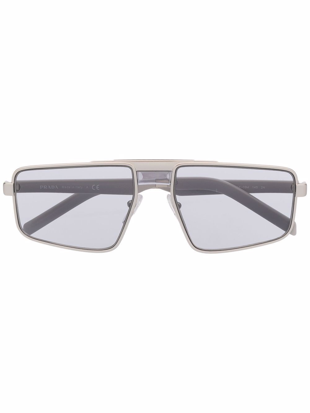 

Prada Eyewear logo square tinted sunglasses - Silver