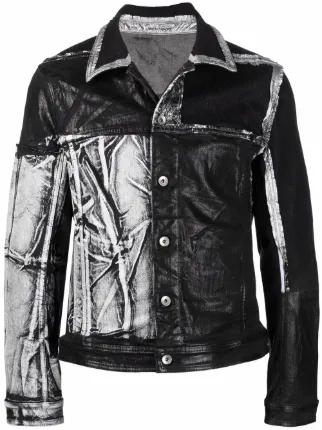 Rick Owens DRKSHDW ウォッシュド デニムジャケット 通販 - FARFETCH