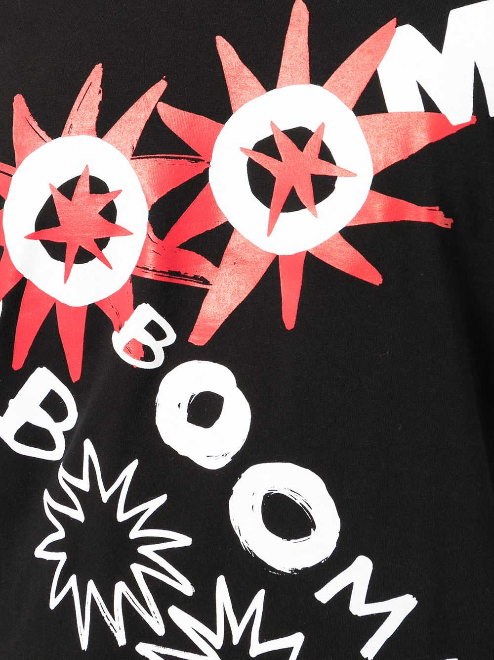 Black Comme Des Garcons Boom graphic-print T-shirt Men