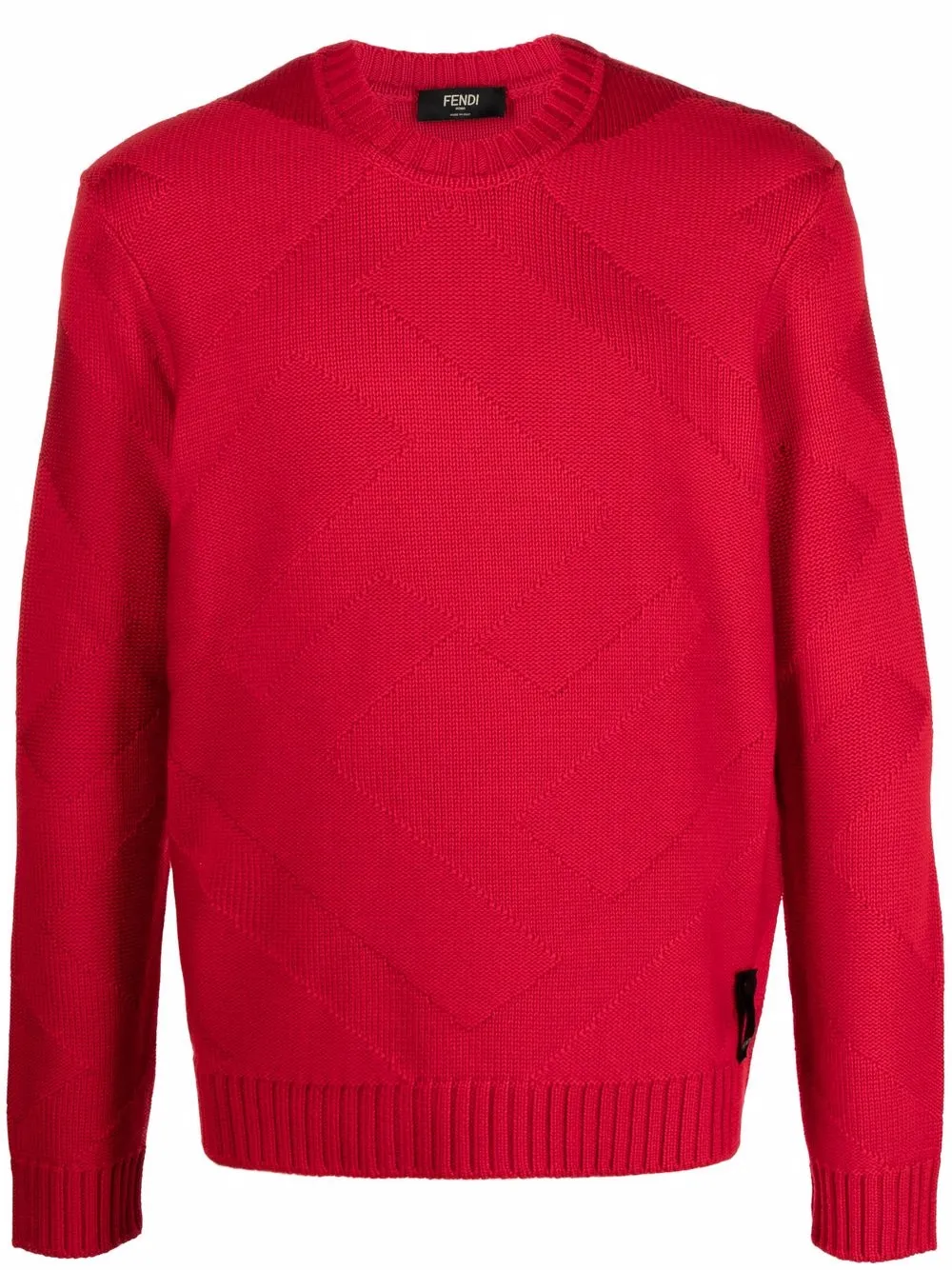 

Fendi FF logo jumper - Red