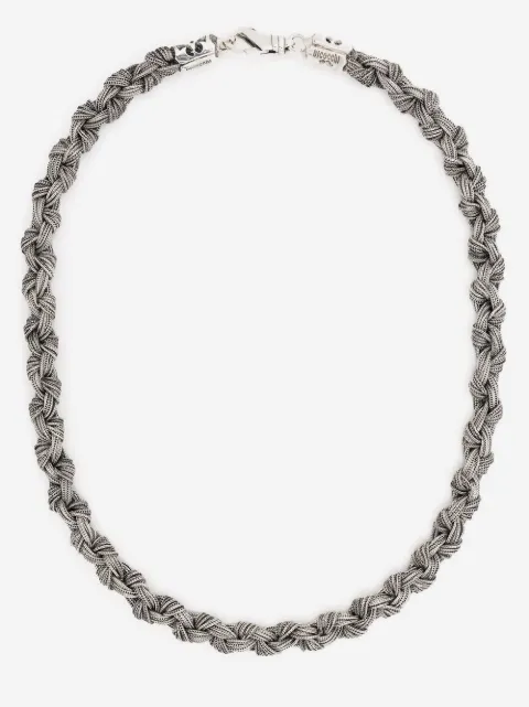 Emanuele Bicocchi braided knot necklace