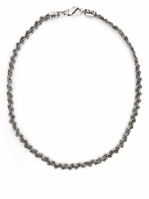 Emanuele Bicocchi collar con diseño trenzado