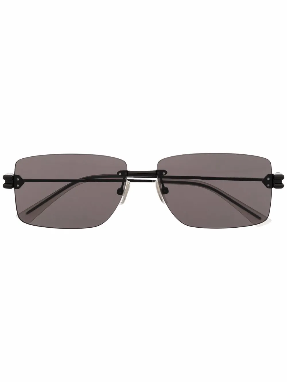 

Bottega Veneta Eyewear rectangular frame sunglasses - Black