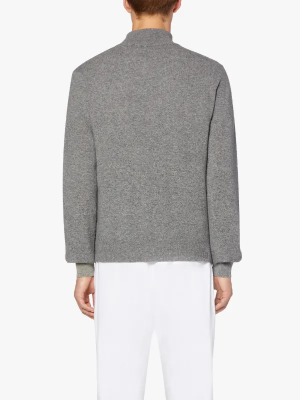 IN AND OUT Grey Wool Sweater | GKM-203