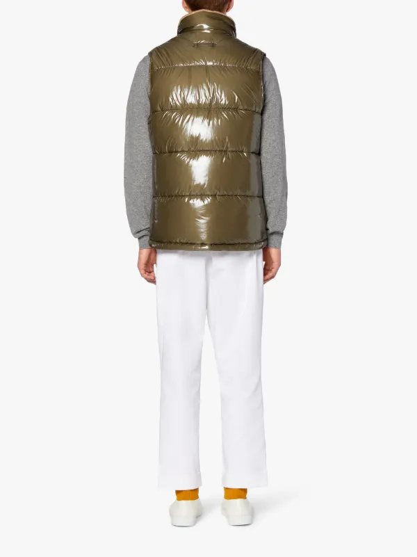 OSAKA Khaki Nylon Gilet | GQF-304