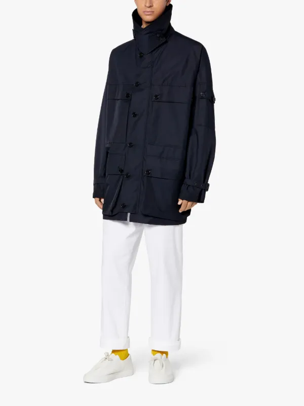 SPRING STREET Navy Cotton Blend Jacket | GMM-221