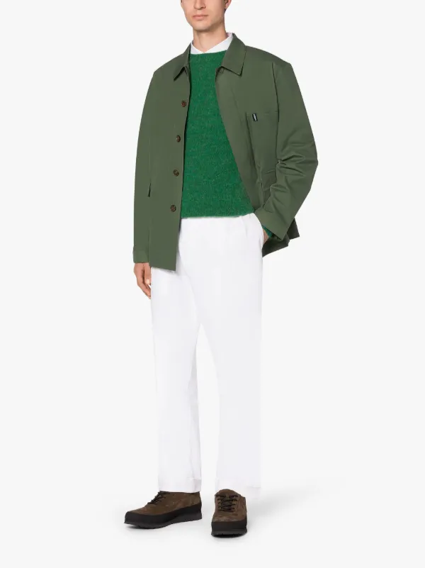 SPRING Green Cotton Chore Jacket | GMM-222
