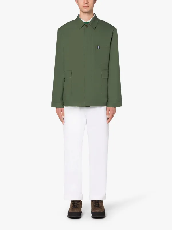 SPRING Green Cotton Chore Jacket | GMM-222