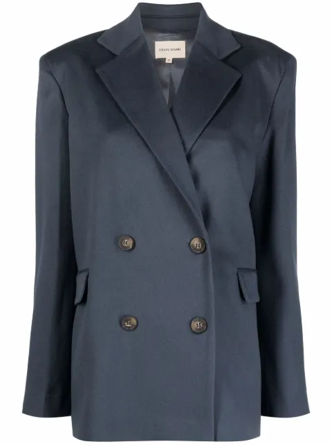 loulou studio leather blazer