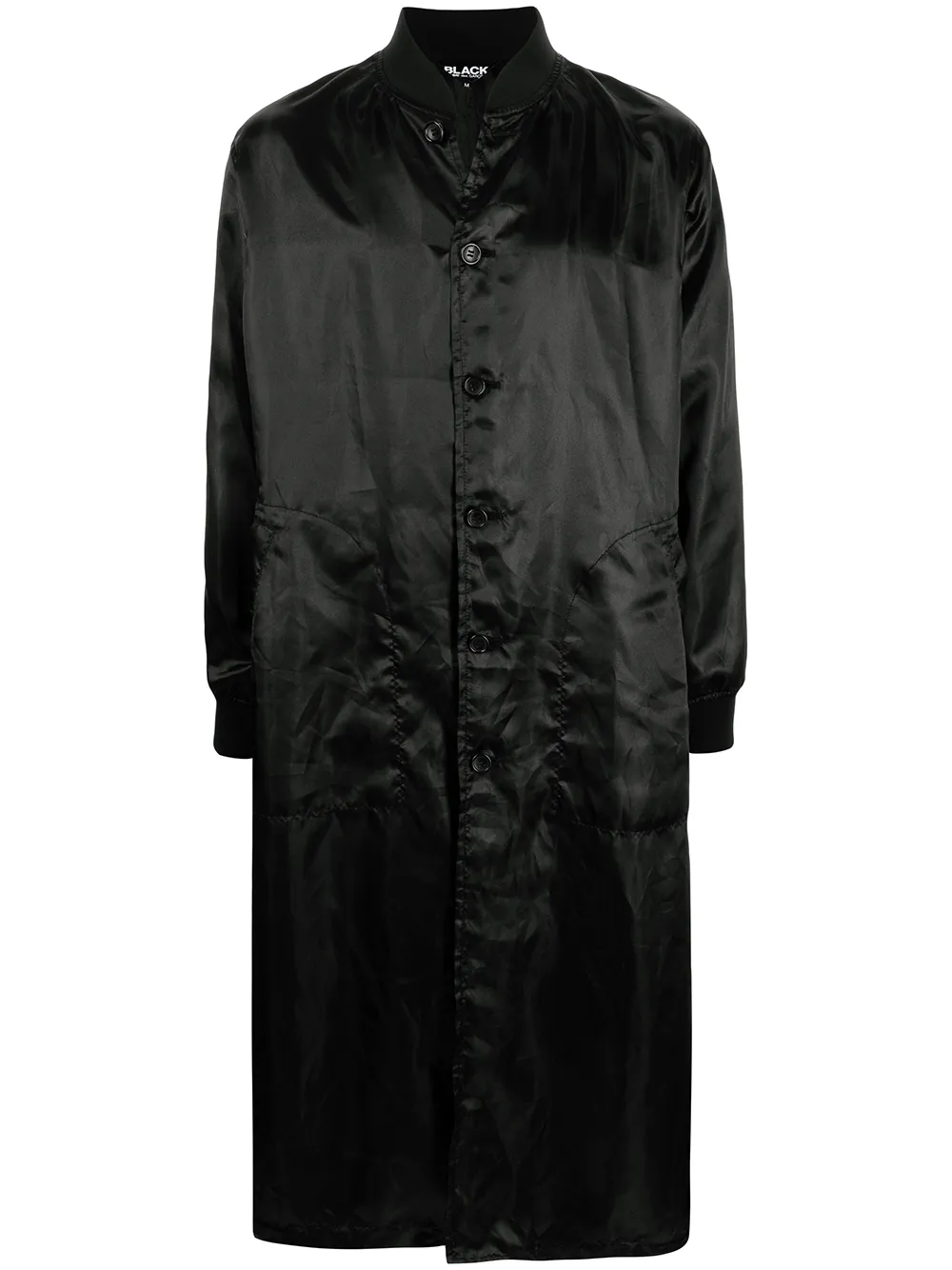 

Black Comme Des Garçons longline button-up coat