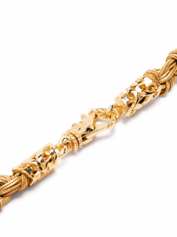 Gold Crochet Y-Shaped Necklace