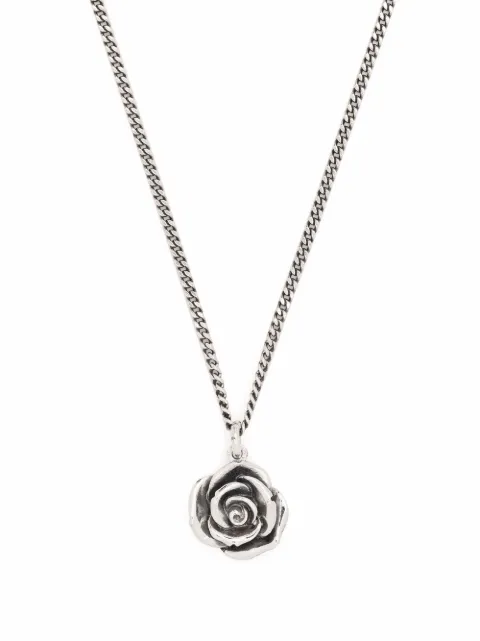 Emanuele Bicocchi rose pendant necklace