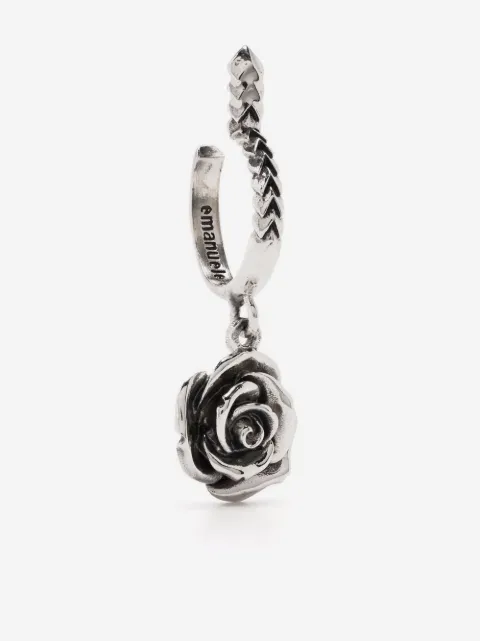 Emanuele Bicocchi rose charm single earring