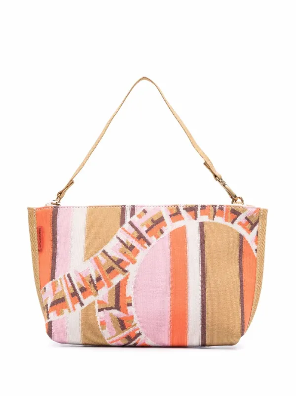 striped tote