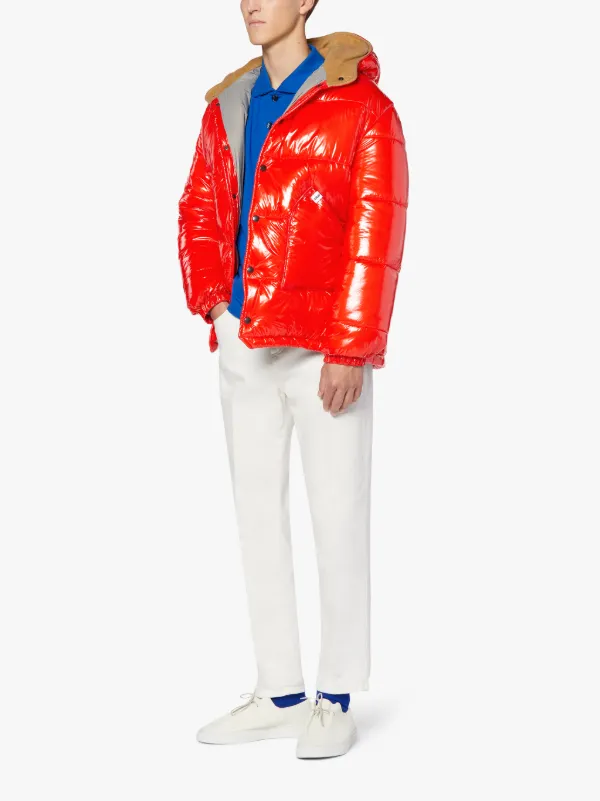 OSAKA Bright Orange Nylon Puffer Jacket | GQF-306