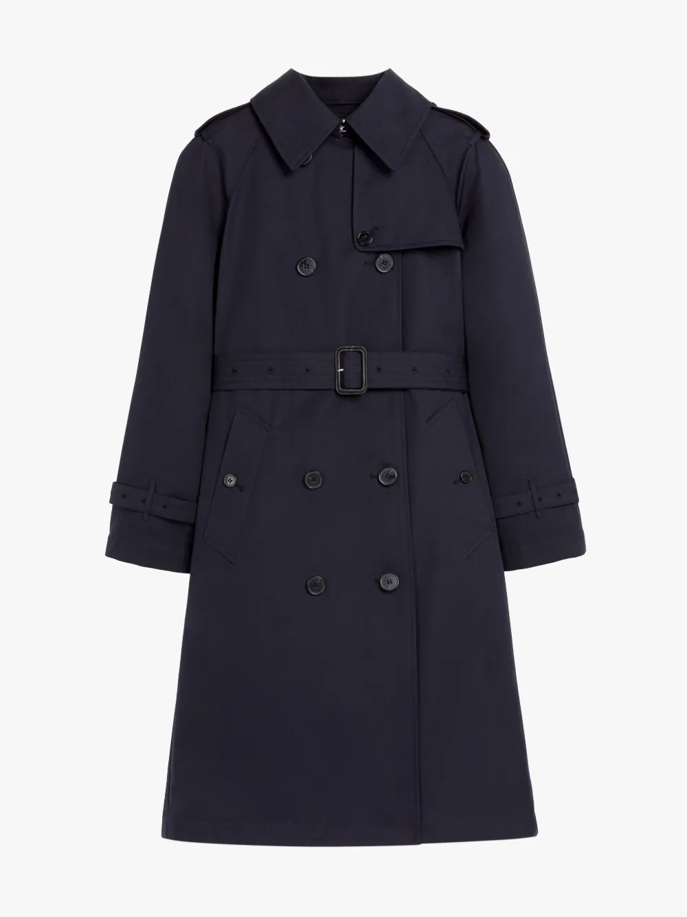 MUIRKIRK Navy Cotton Trench Coat LM1011 Mackintosh