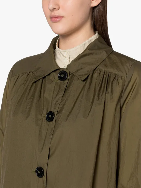 HANA Khaki Nylon Coat