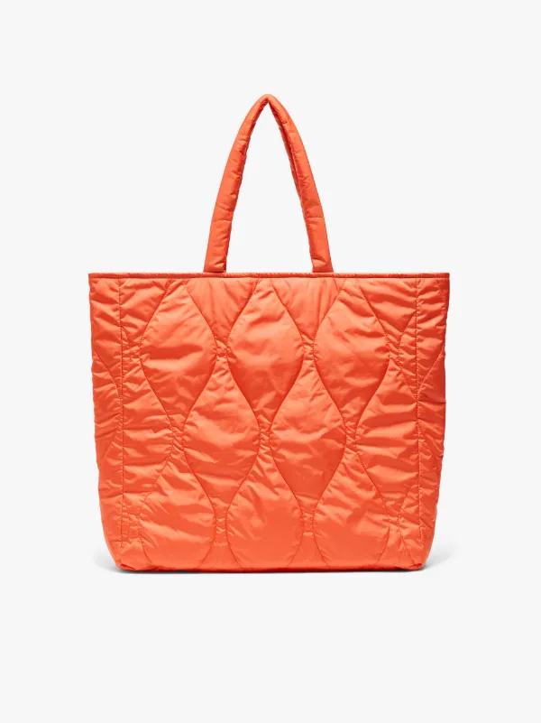 LEXIS Orange Quilted Nylon Bag | ACC-BA02