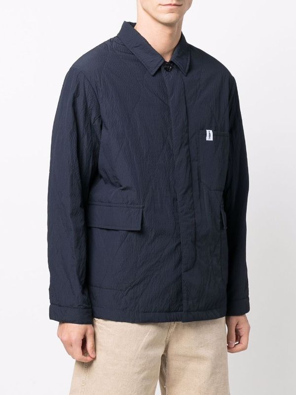 Mackintosh SEESUCKER CHORE Quilted Jacket - Farfetch