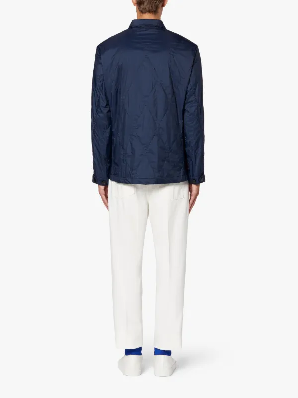 CHORE Navy Nylon Quilted Jacket | GQM-215