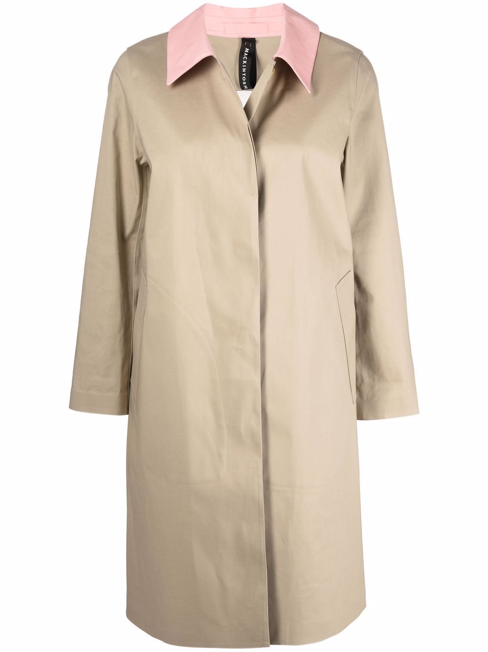 фото Mackintosh однобортное пальто banton на пуговицах