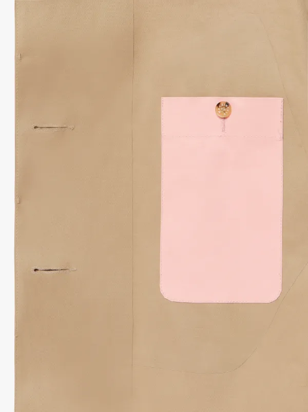 BANTON Fawn x Pink Bonded Cotton Coat | LRC-013