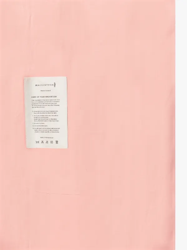 KINTORE Pink Bonded Cotton Trench Coat | LR-1039