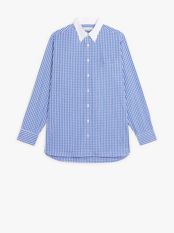 ROMA Blue Check Button Down Shirt | GSC-105