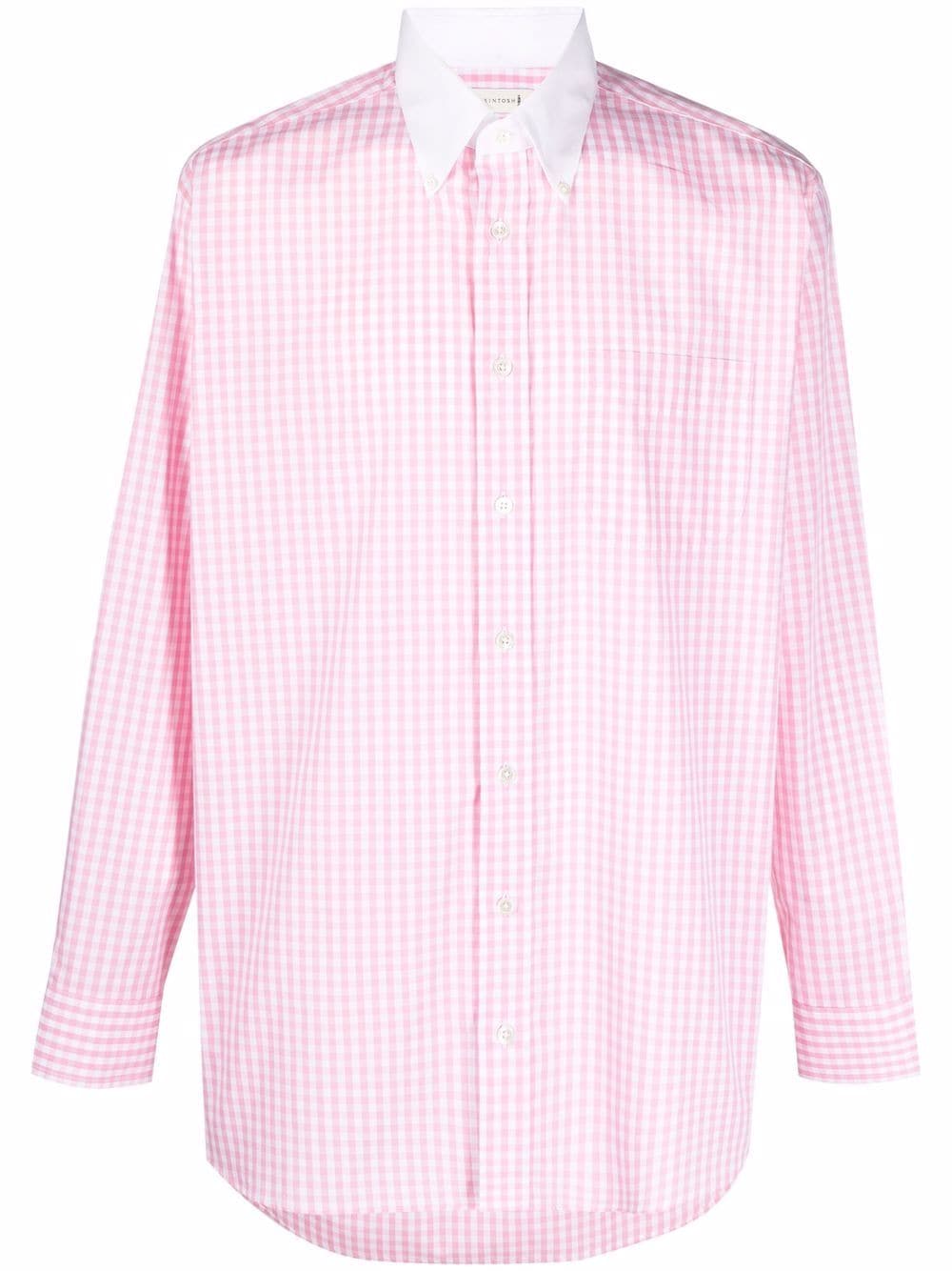 ROMA button-down gingham-check shirt