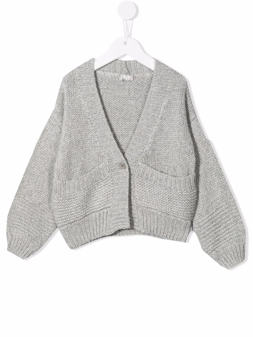 

Il Gufo V-neck knit cardigan - Grey