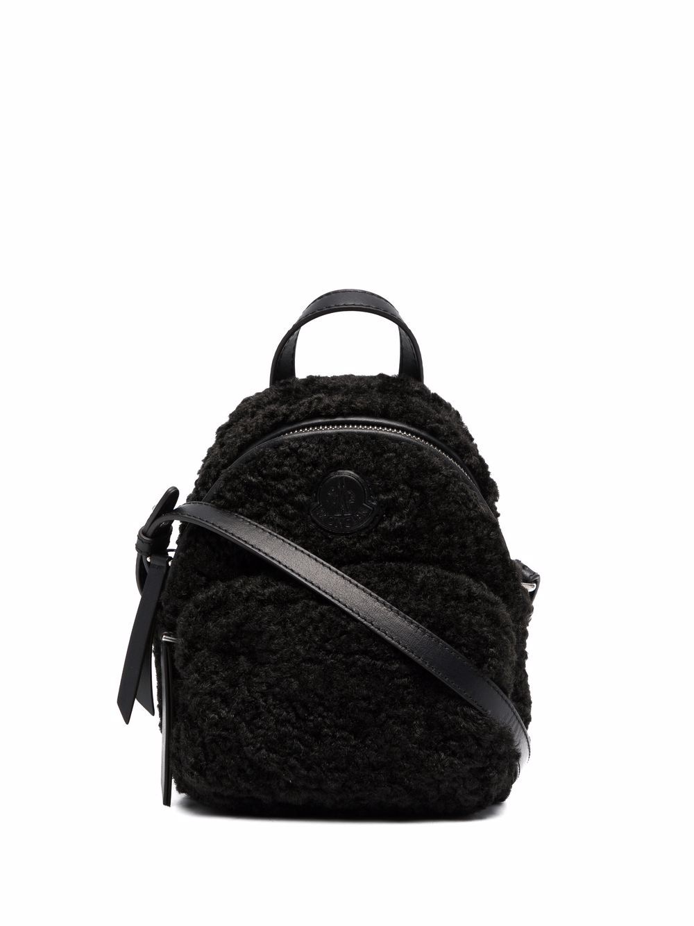 фото Moncler рюкзак из шерпы с нашивкой-логотипом
