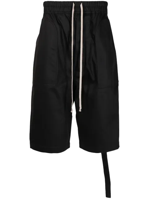 Rick Owens DRKSHDW شورت قطن بحجر منسدل