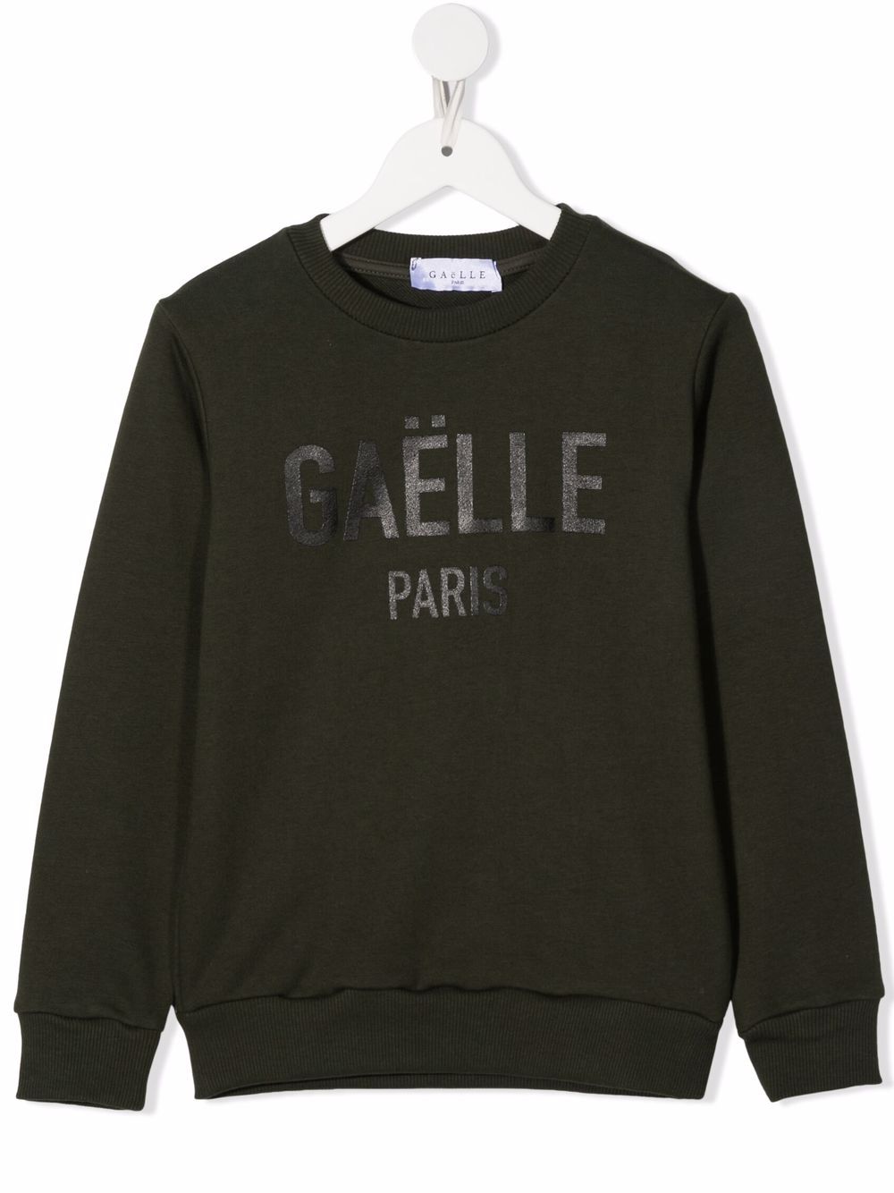 фото Gaelle paris kids logo print sweatshirt