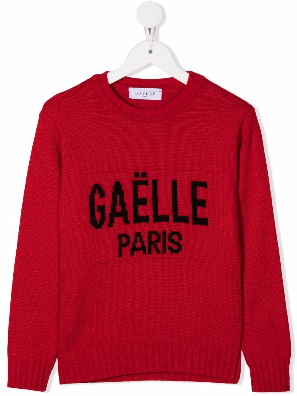 фото Gaelle paris kids logo intarsia jumper