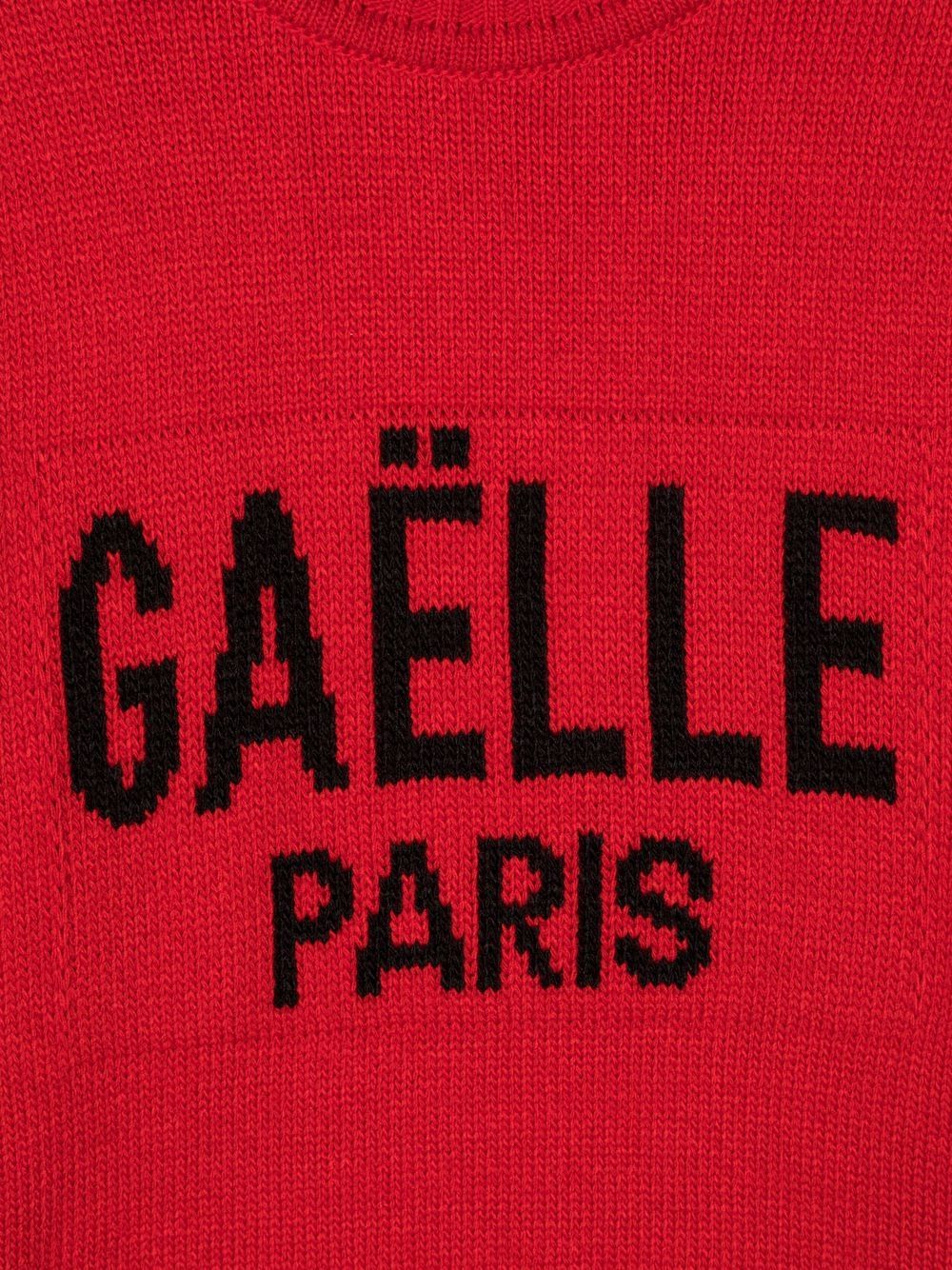 фото Gaelle paris kids logo intarsia jumper