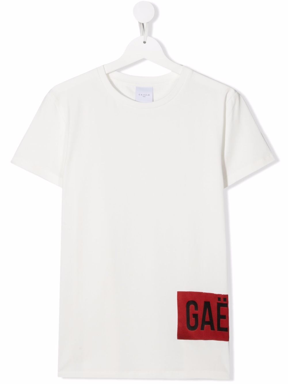 фото Gaelle paris kids teen logo print t-shirt