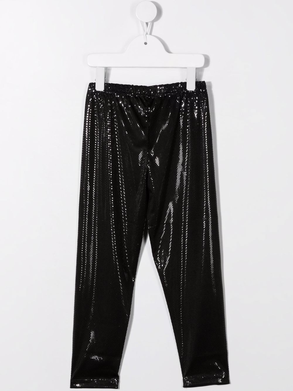 фото Gaelle paris kids shiny logo print trousers