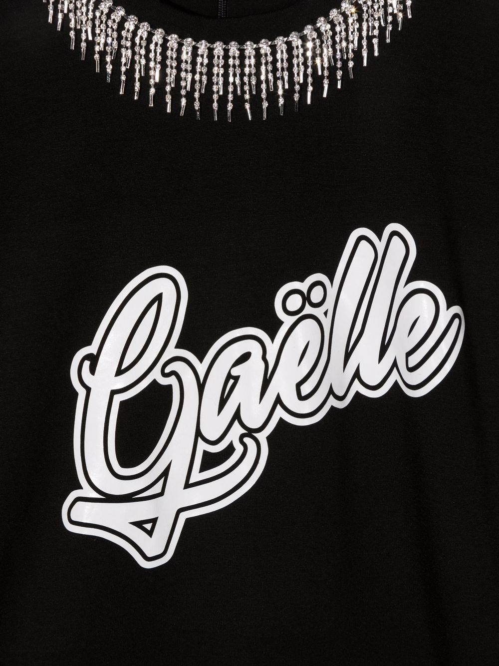 фото Gaelle paris kids logo print sweatshirt dress