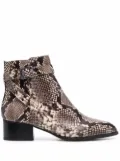 Michael Michael Kors python-print ankle boots - Grey