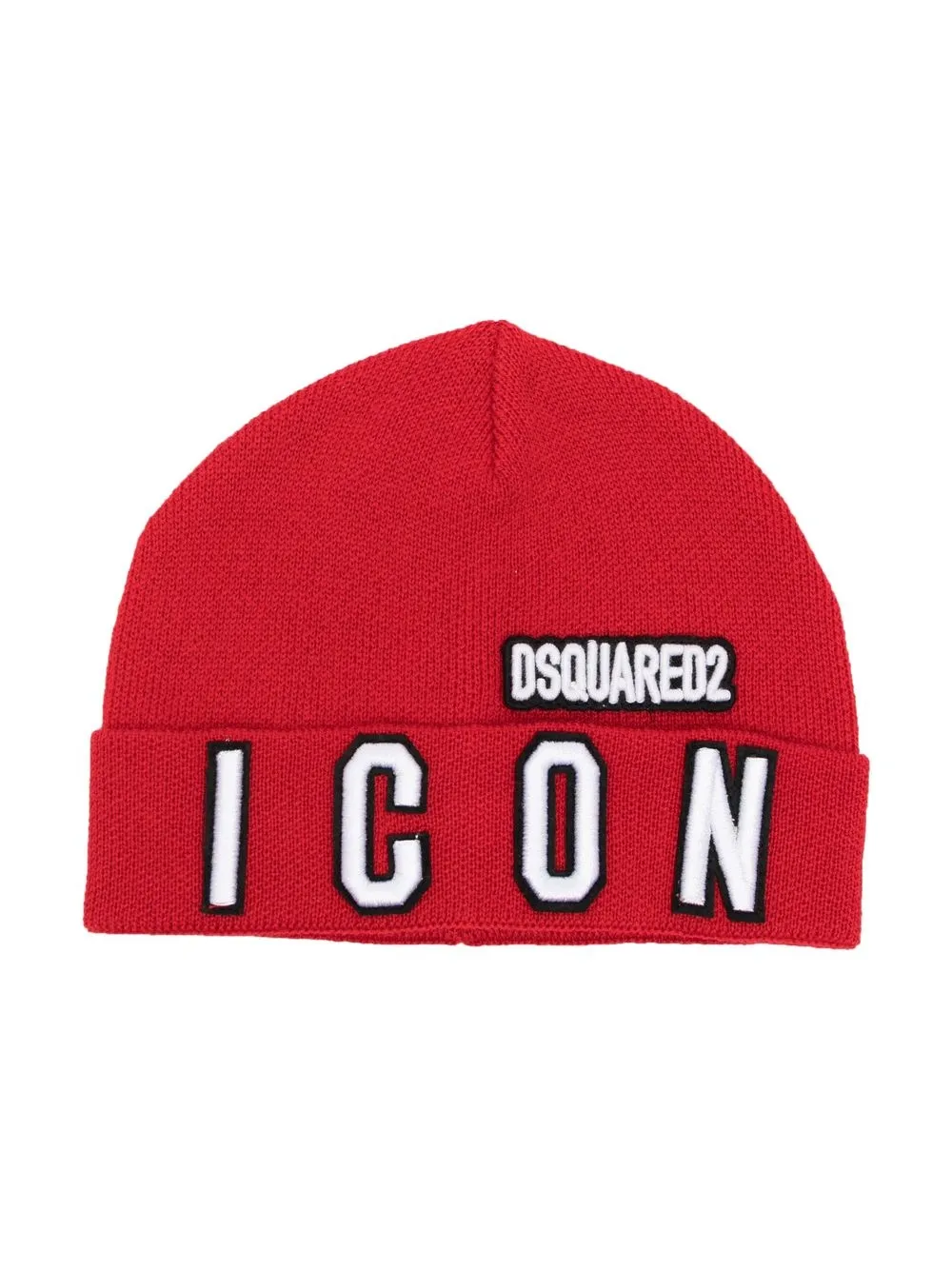 

Dsquared2 Kids Icon logo-patch beanie hat