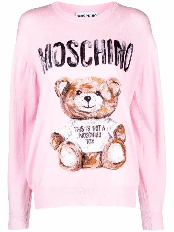 pink moschino jumper