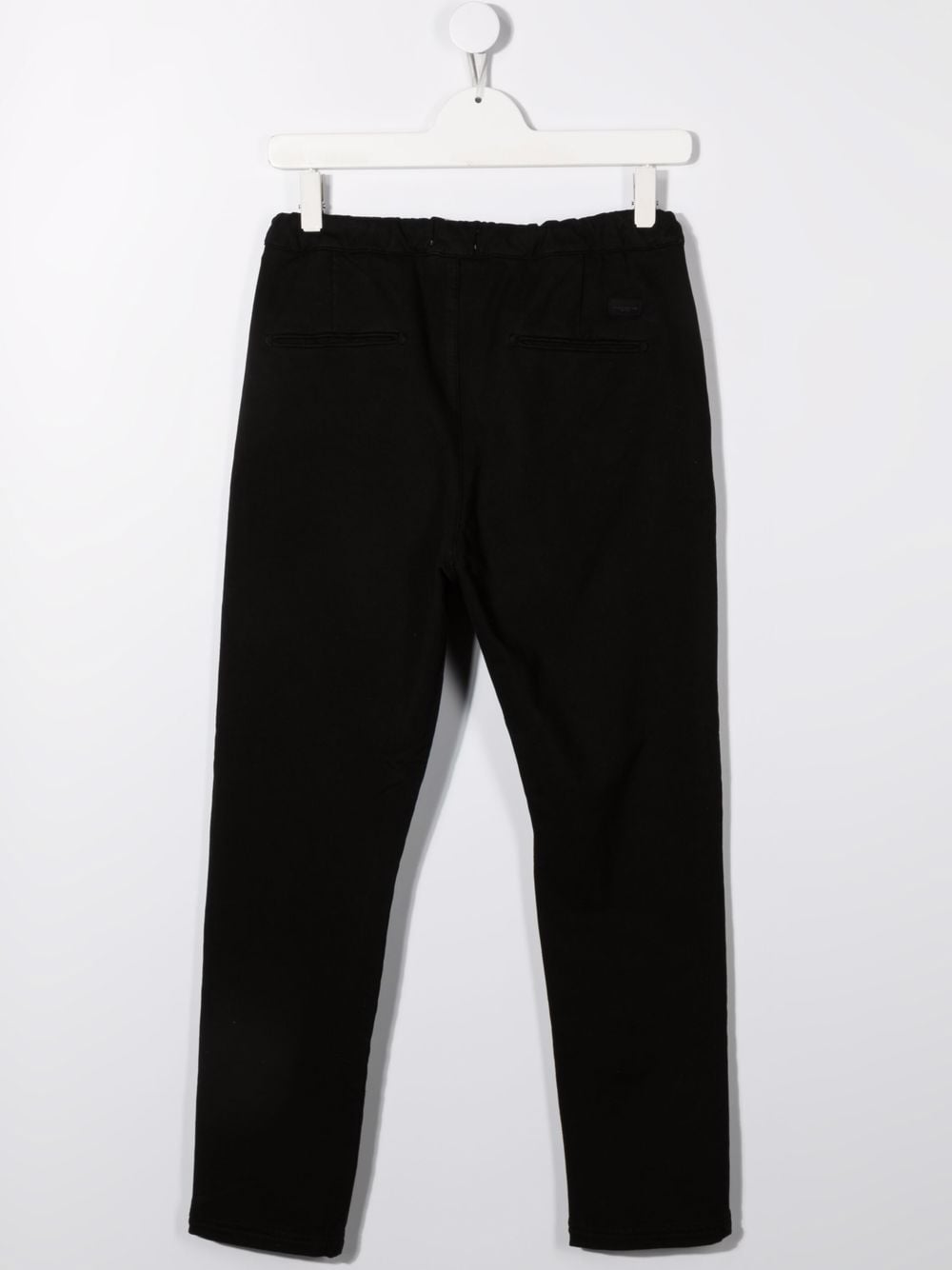 Shop Paolo Pecora Teen Drawstring-waist Track Trousers In Black