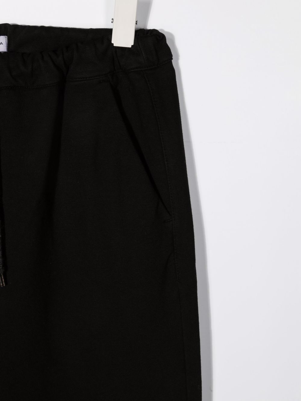 Shop Paolo Pecora Teen Drawstring-waist Track Trousers In Black