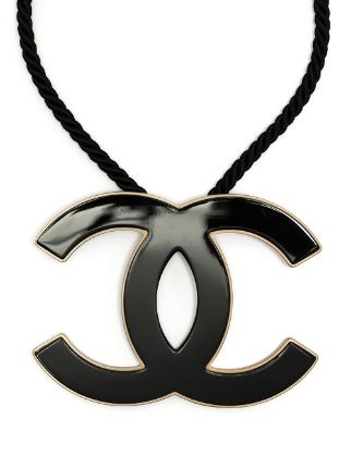 Chanel Pre-owned 2007 CC Bow-detailed Pendant Necklace - Gold